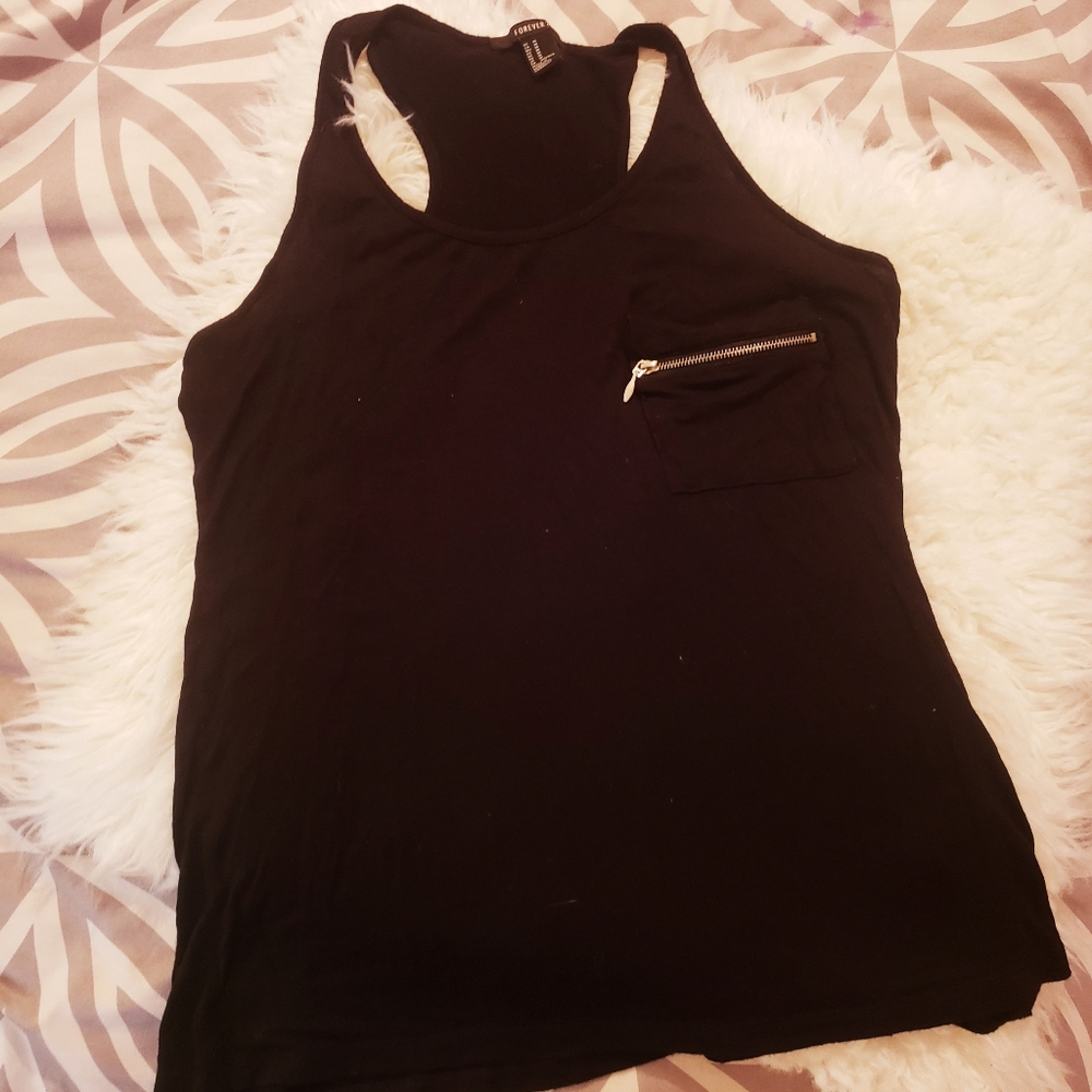 Tunic zipper top